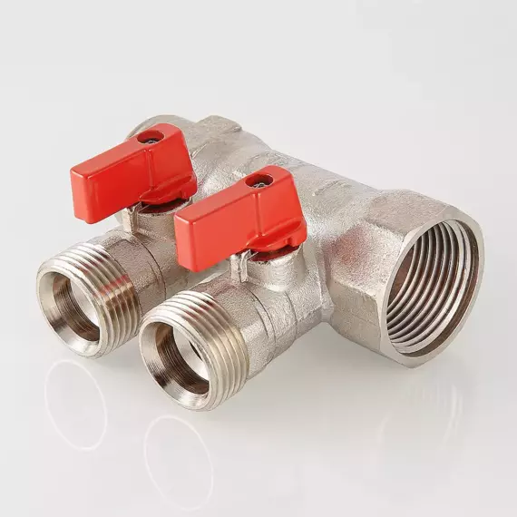Коллектор VALTEC с отсекающими кранами, 1