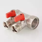 Коллектор VALTEC с отсекающими кранами, 1