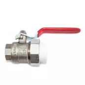 Кран латунный под PPR VALTEC 25х3/4 вн. р. (с полусгоном) миниатюра