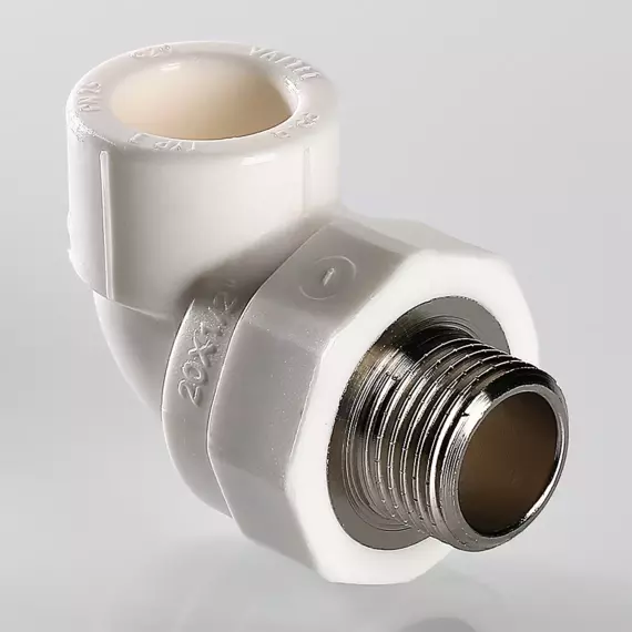 Угольник PPR VALTEC с переходом на нар. р. 40х1
